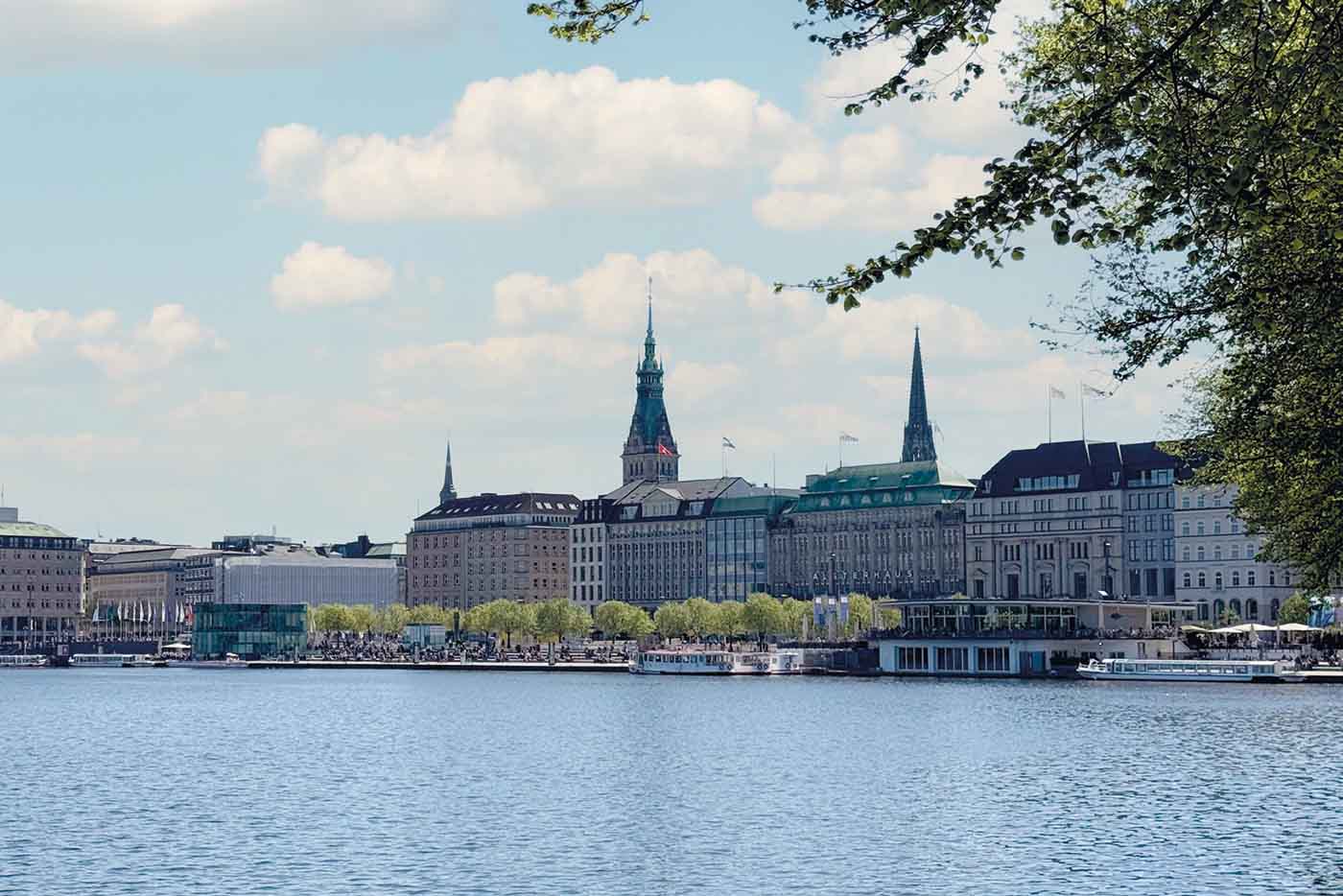 Binnenalster i Hamborg